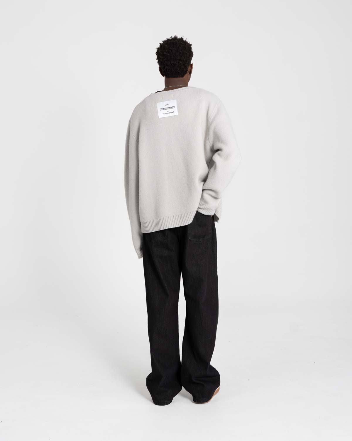 Baggy denim jeans black